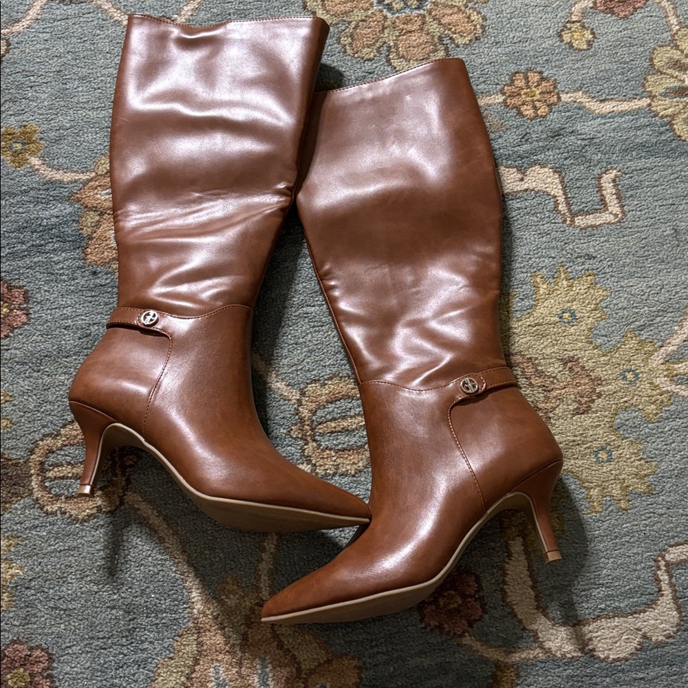 Giani Bernini Brown Heeled Boots